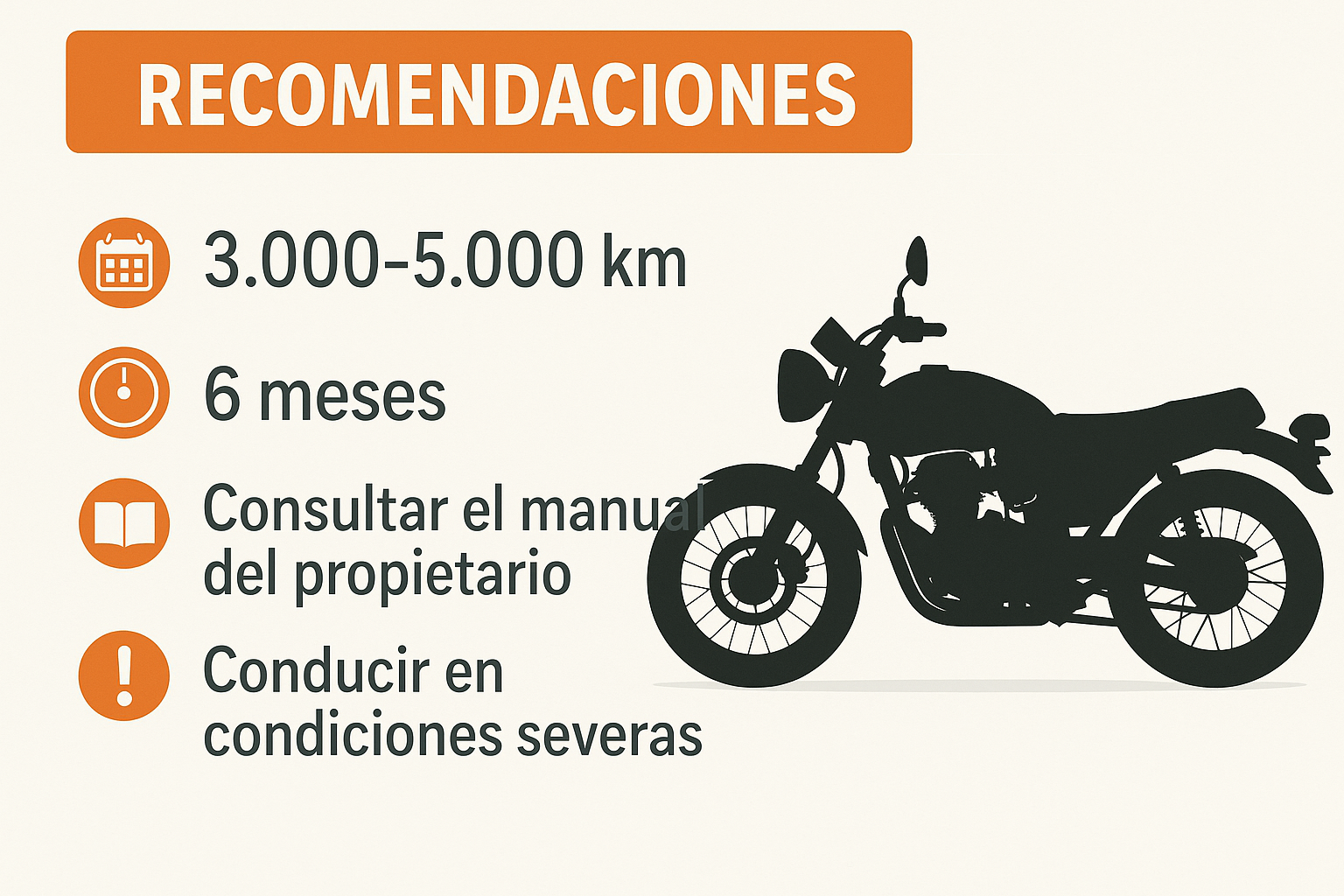 Cambio de aceite en taller de motos